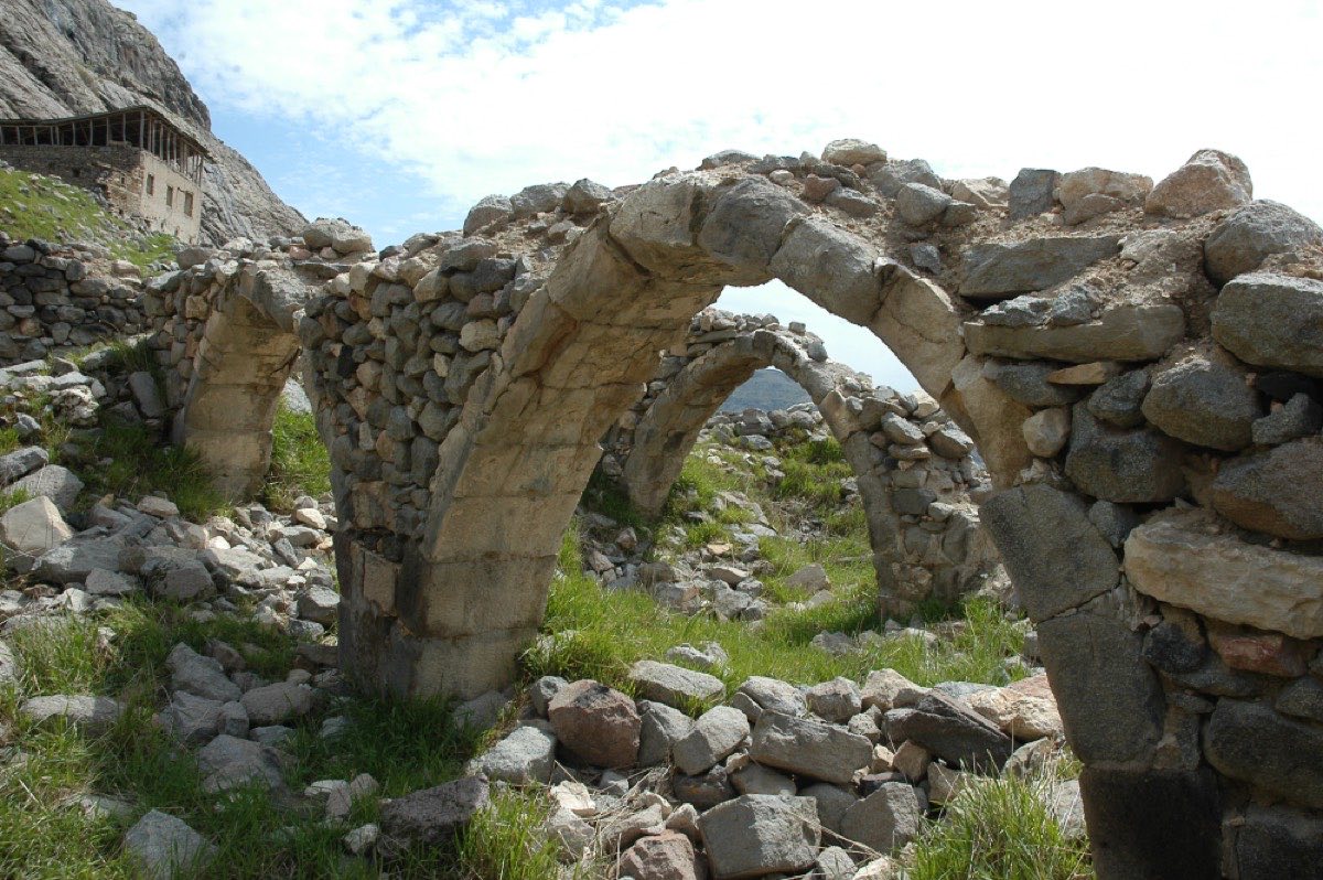 Arches of the old mosque in Ulukale